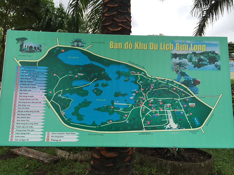 Bản đồ khu du lịch Bửu Long